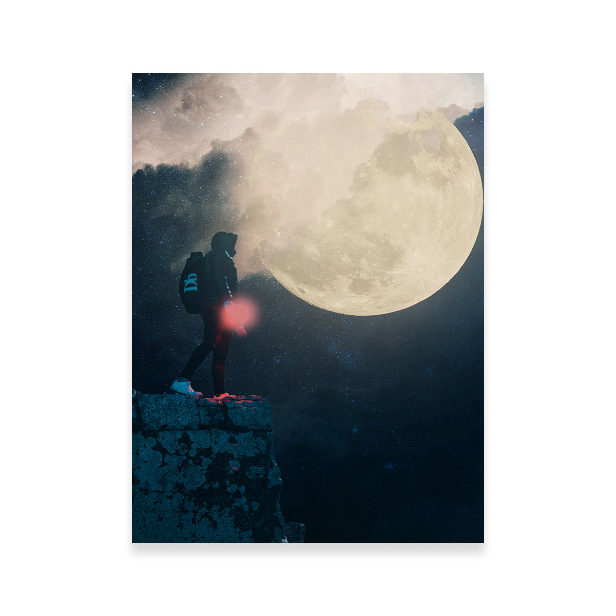 Enchanting Look At The Moon Wall Art by RAPart