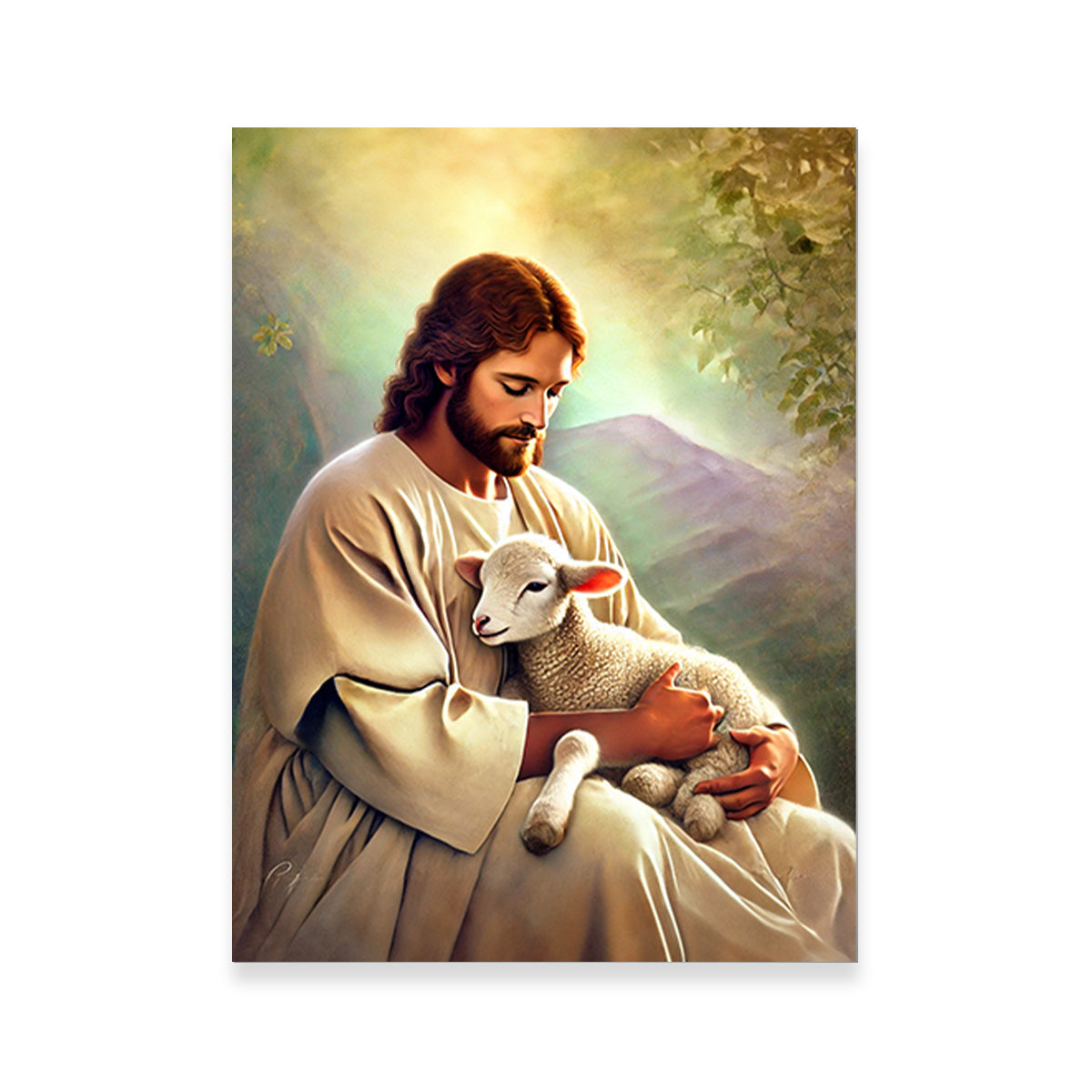 Stunning Jesus Holding Lamb Wall Art for Your Home Decor