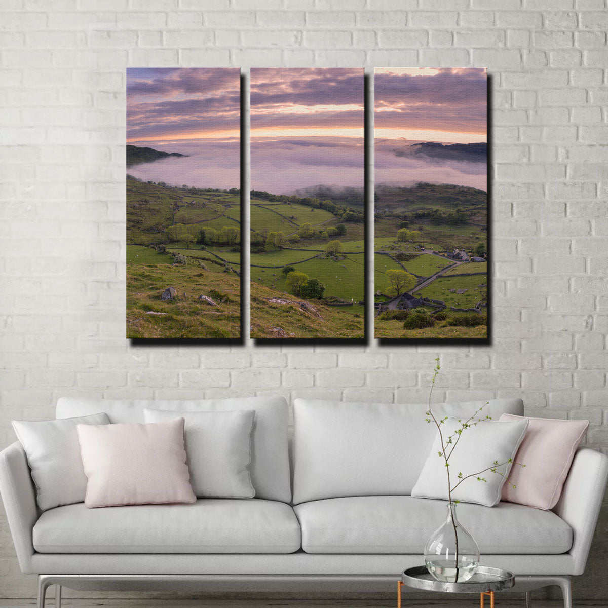 Stunning Receding Fog Wall Art by Mike Cotton