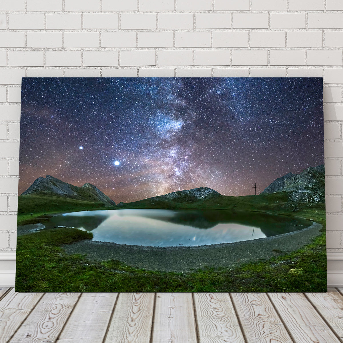 Exquisite Starry Lake de France Wall Art by Jeff Graphy