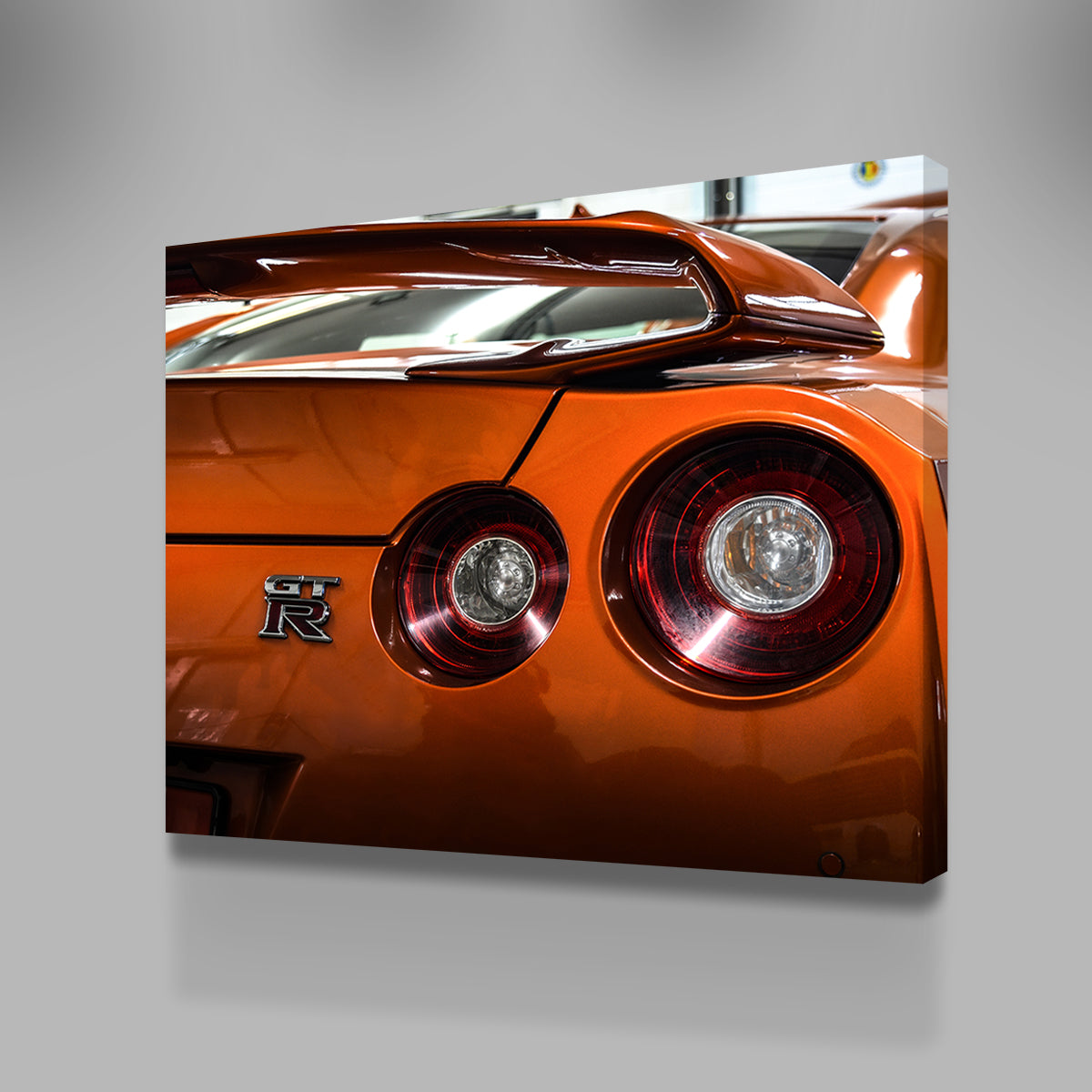 Stunning Orange Nissan GTR 3 Wall Art for Car Enthusiasts
