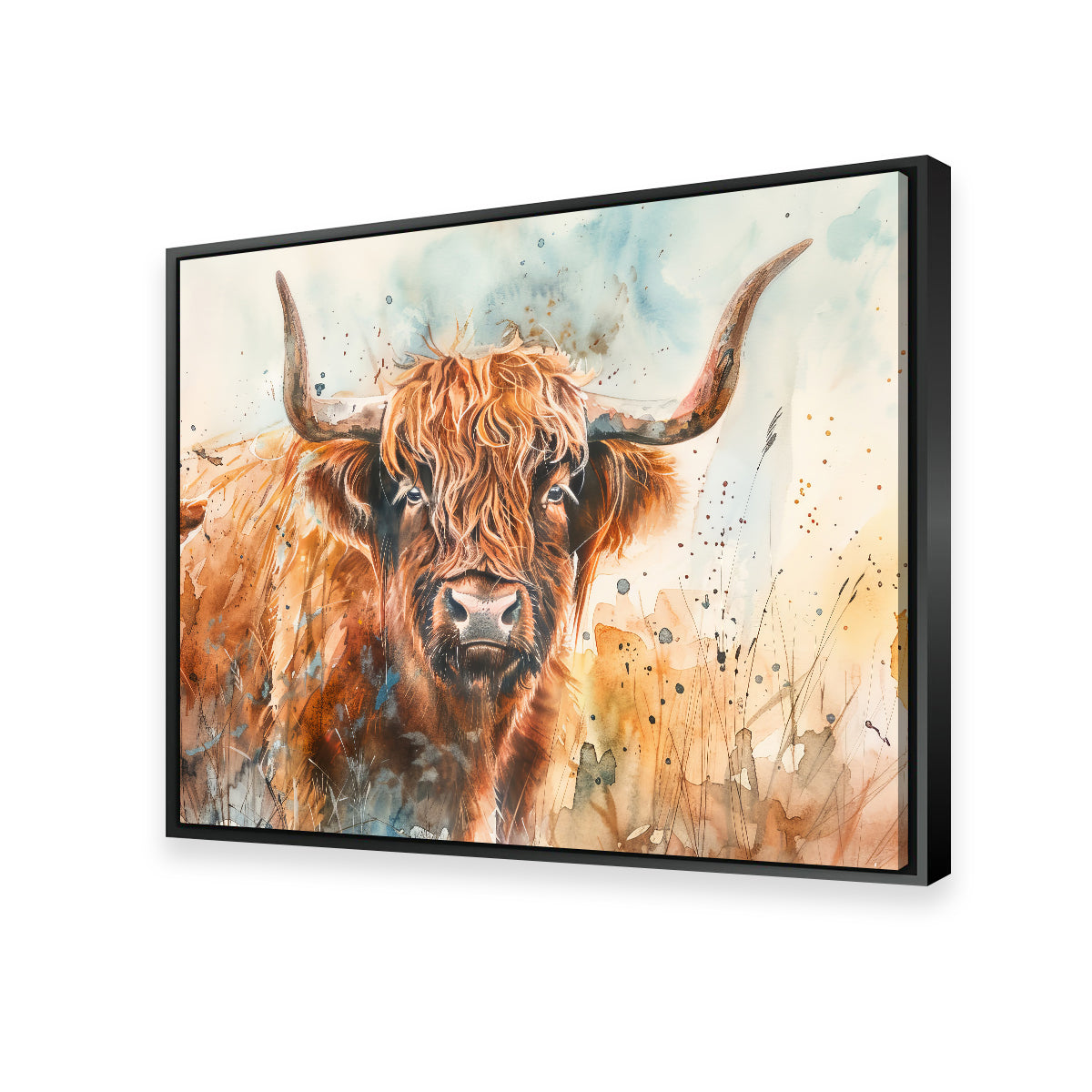 Stunning Grazing Highland Bull Wall Art for Your Home Decor