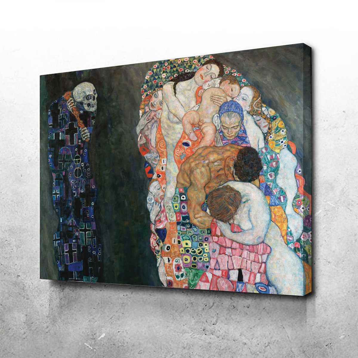 Gustav Klimt's Death and Life Stunning Wall Art