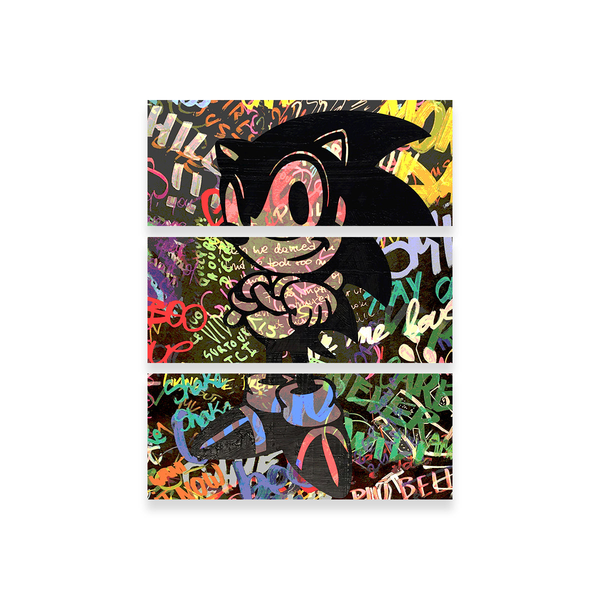 Sonic Wall Art by Stephen Chambers - Premium Handmade Canvas Print