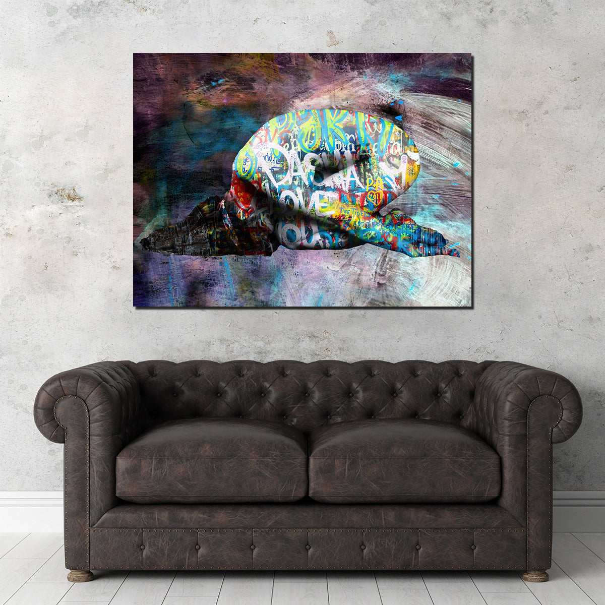 Dasha Love You Wall Art by Stephen Chambers - Museum Quality Canvas Print
