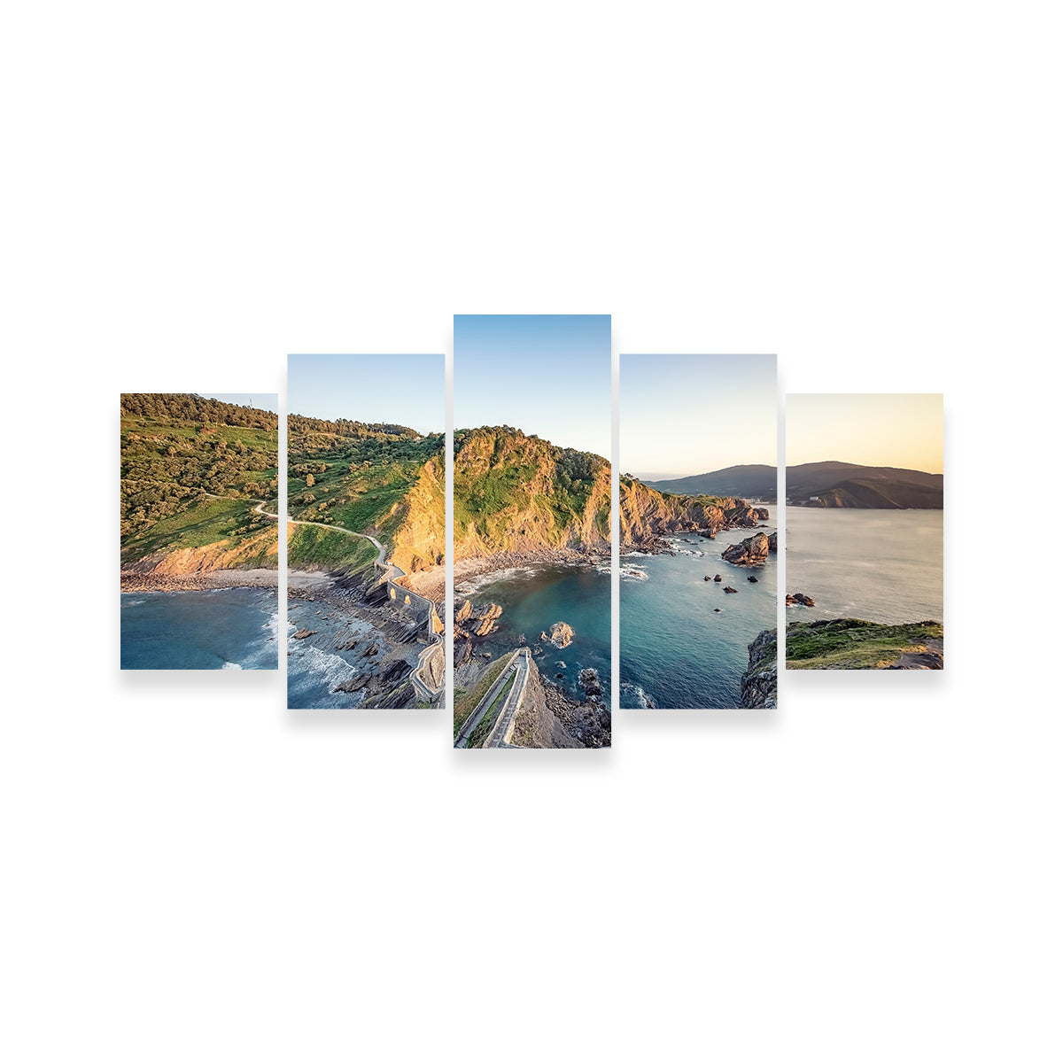 Gaztelugatxe Wall Art by Manjik Pictures - Museum Quality Canvas Print