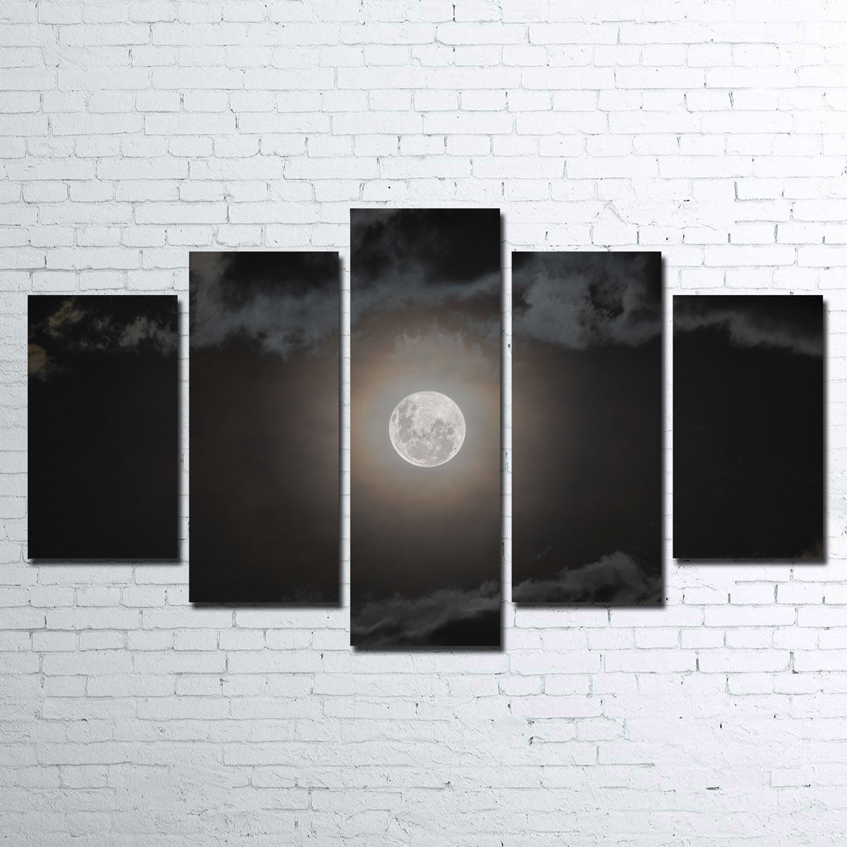 Stunning Full Moon on a Cloudy Night Wall Art by Sofia Leite Fonseca