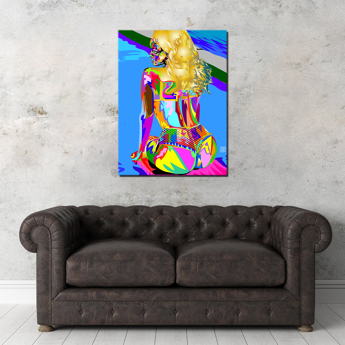 Rihanna-inspired Techno Drome Wall Art for Stunning Interior Decor