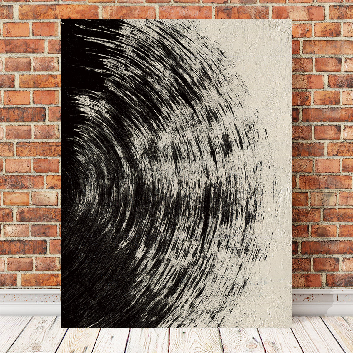 Stunning Black Circle Abstract Wall Art by Evgeny Vetrov