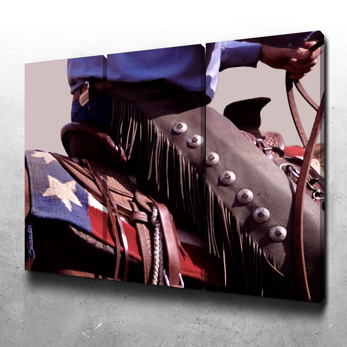 Authentic Texas Cowboy Wall Art for Rustic Decor