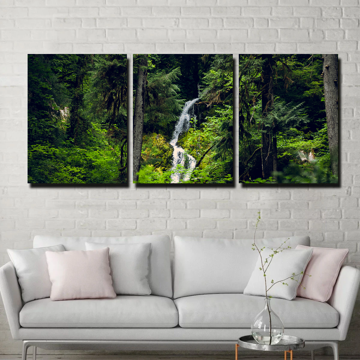 Exquisite Rainforest Waterfall Wall Art by Kyle Sherry