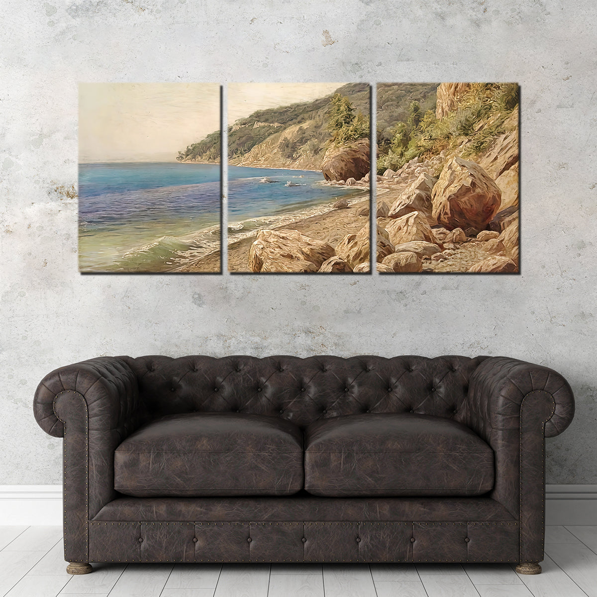 Exquisite Sandstone Beach Wall Art by Denise Dundon