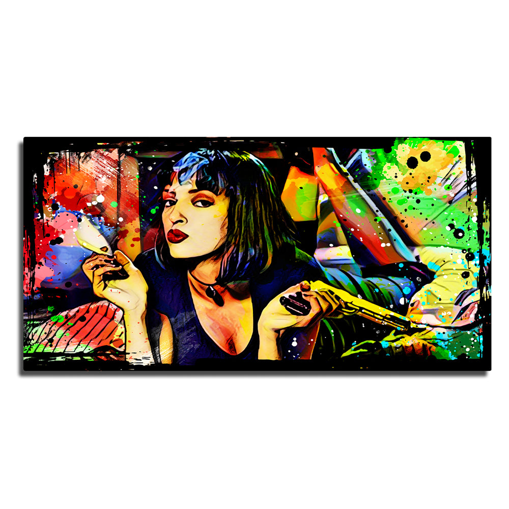Eye - catching Abstract Pulp Fiction Panoramic Wall Art for Home Decor