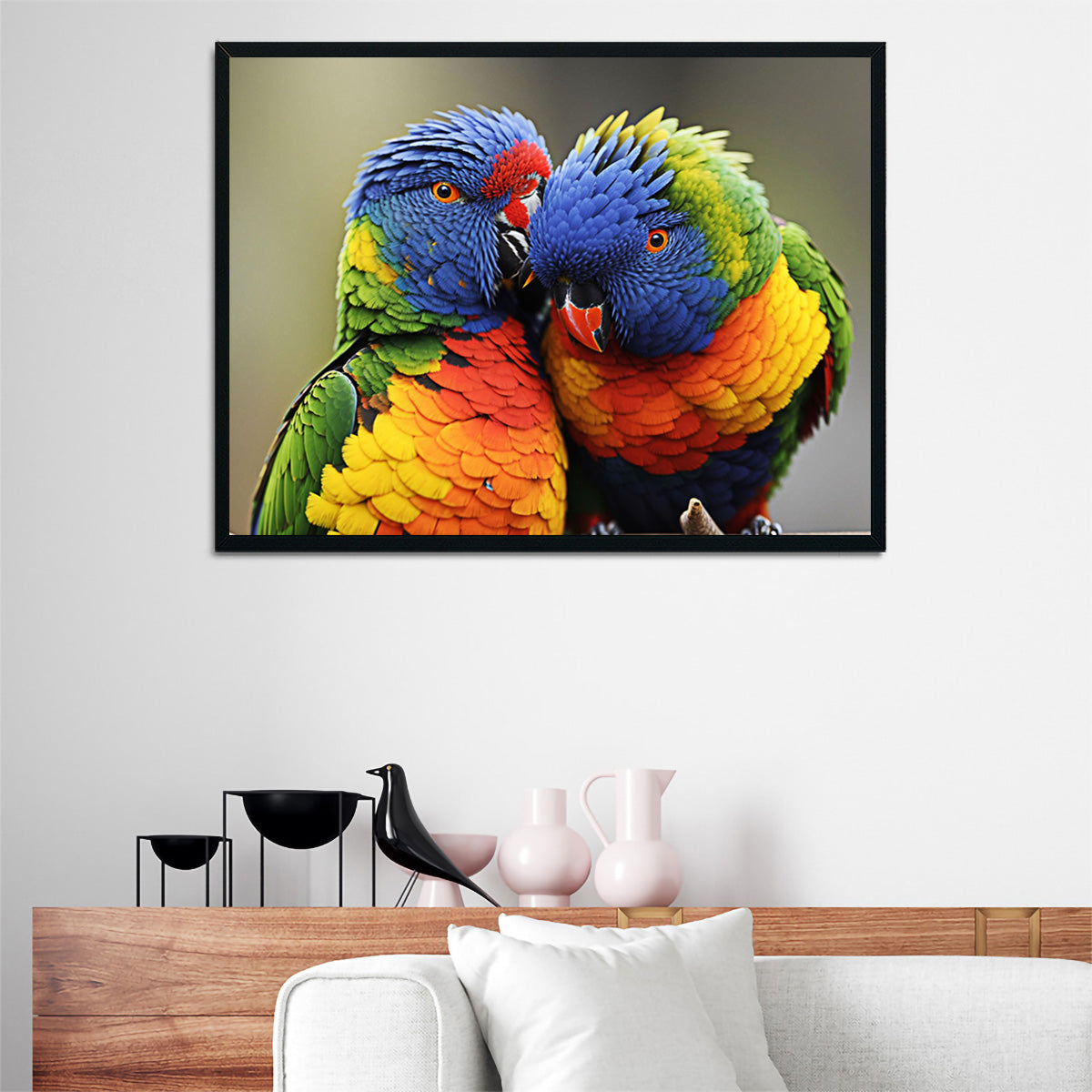 Stunning Lorikeet Birds Wall Art for Your Home Decor