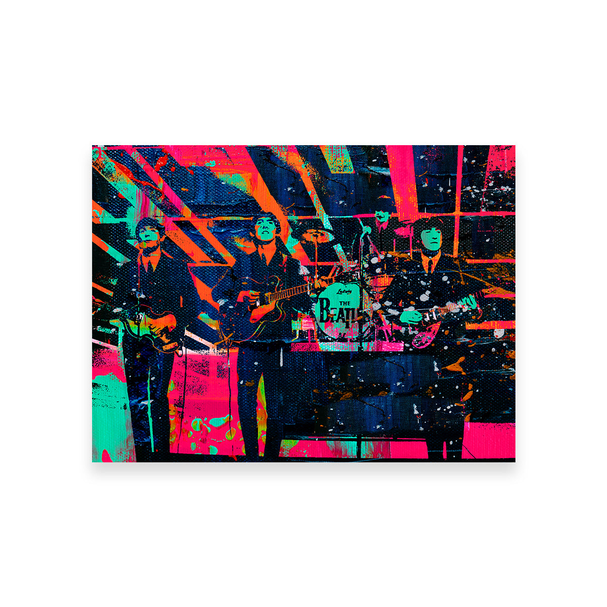 The Beatles - Iconic Ed Sullivan Wall Art by Stephen Chambers