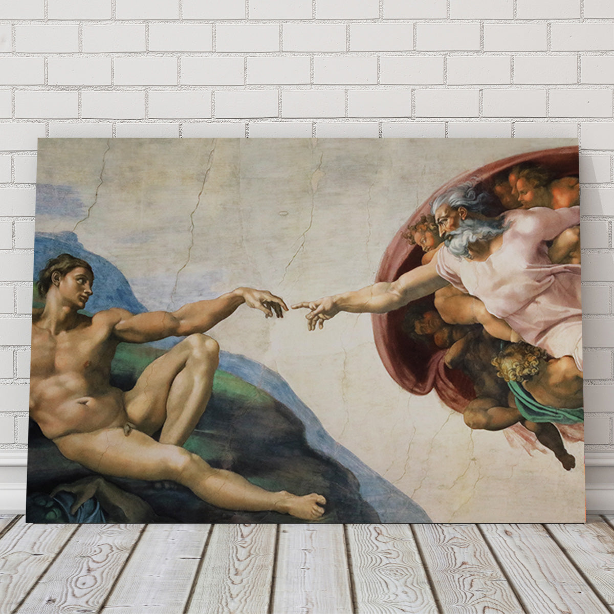 Exquisite The Creation of Adam Wall Art for Stunning Home Decor
