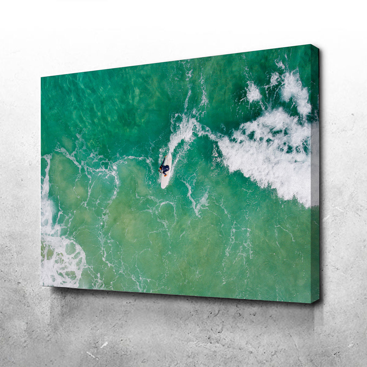 Stunning Green Surf Wall Art by Karolis Janulis