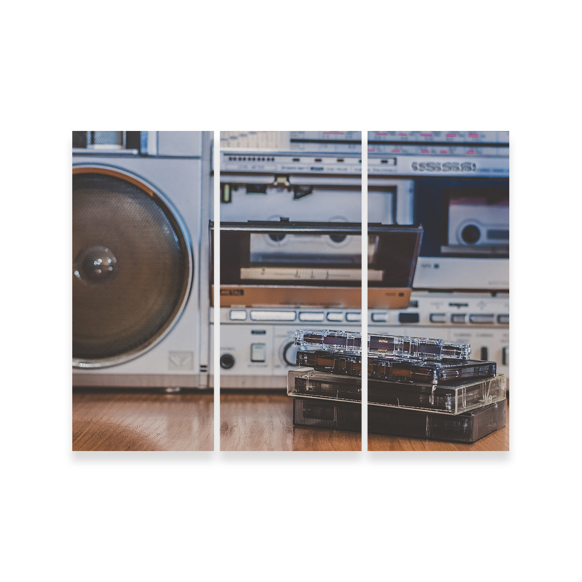 High - quality Boombox and Cassettes Set