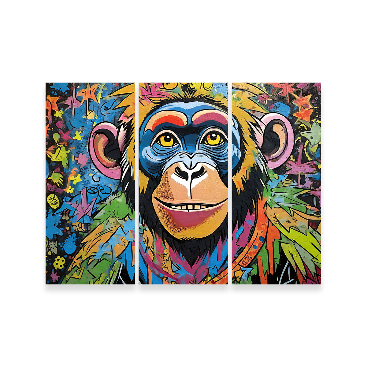 Chimp Graffiti Wall Art - Stunning Stephen Chambers Creation