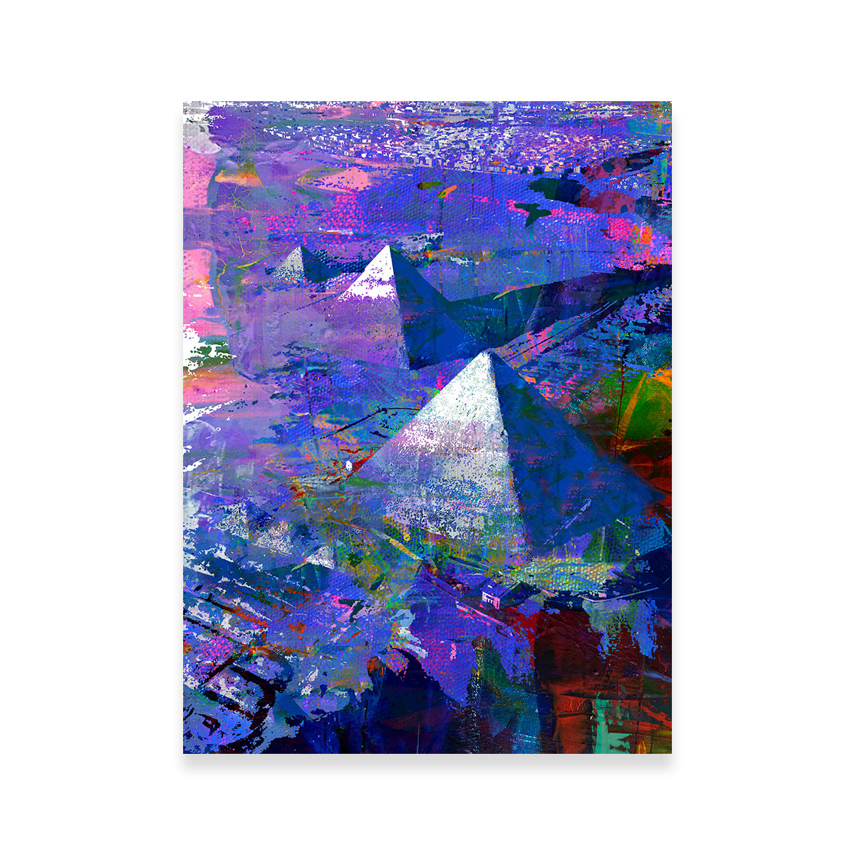 Stunning Pyramids Wall Art by Stephen Chambers