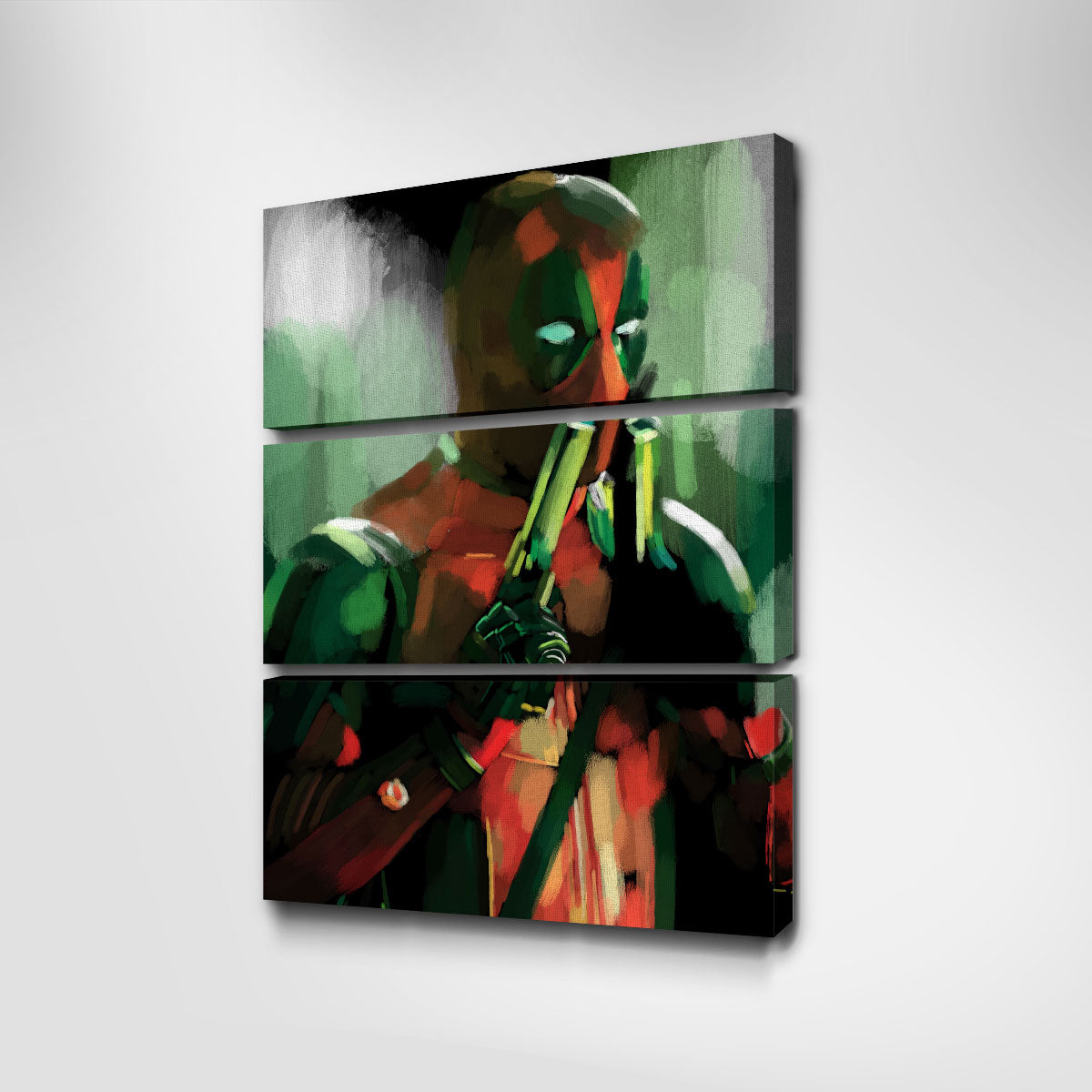 Exciting Deadpool With Guns Wall Art for Your Home Decor