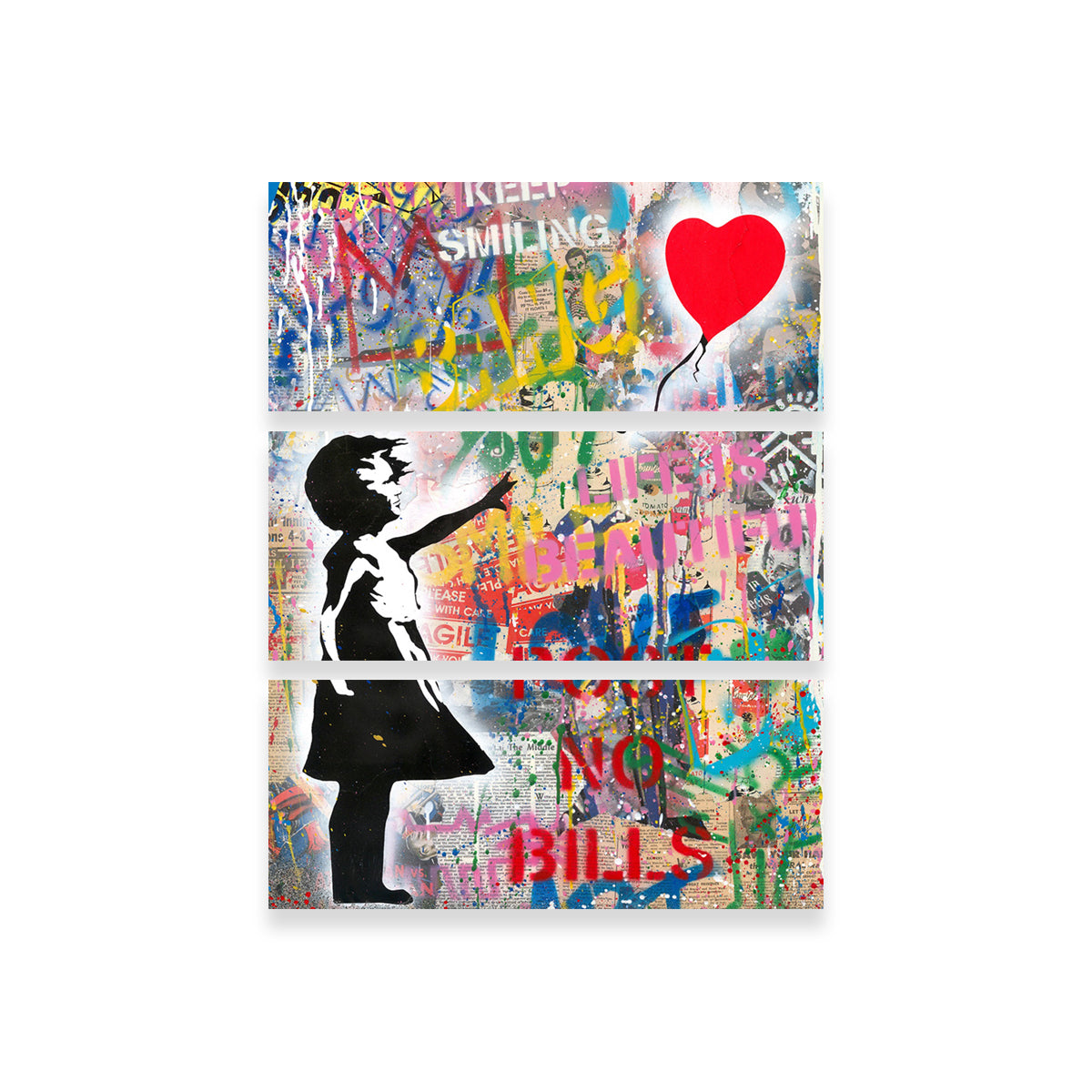 Stunning Girl With A Balloon Wall Art by Ralph & Laura Design