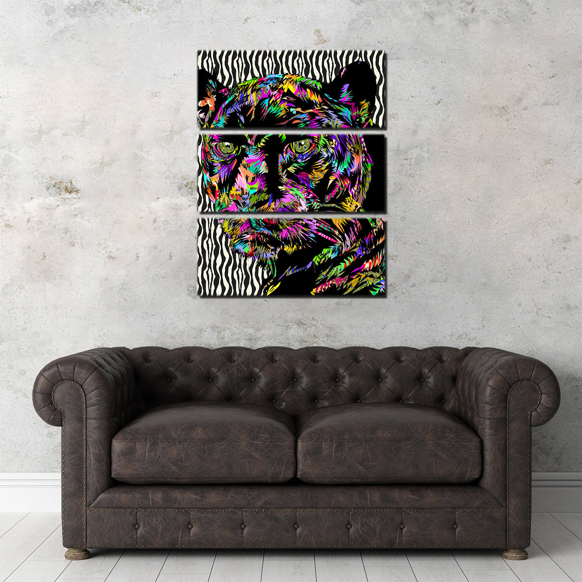 Stunning Panther Abstract Wall Art for Home Decor