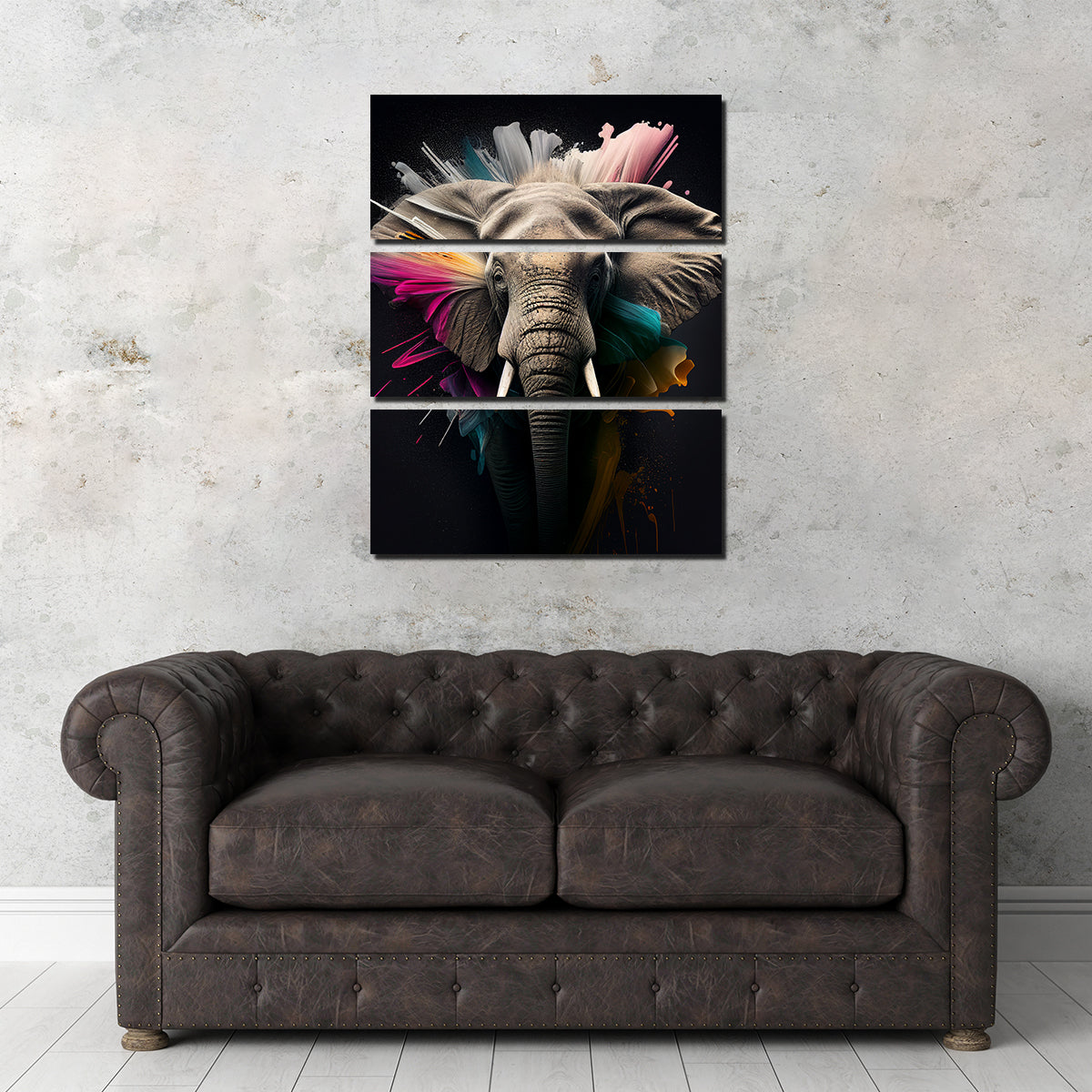 Stunning Elephant Portrait Wall Art by Jennifer Hotai