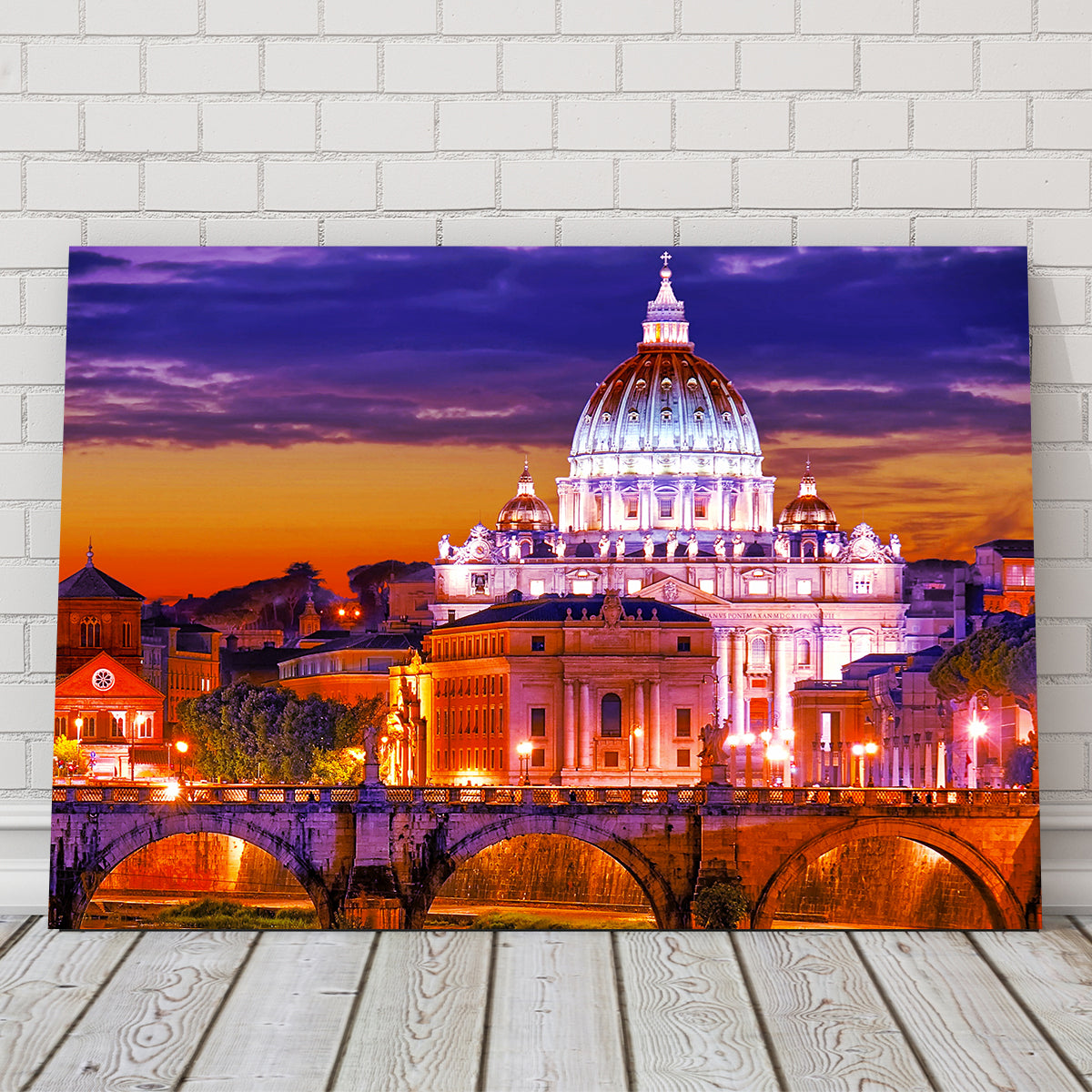 Stunning Saint Peters Basilica Vatican Wall Art by Dina Rolle