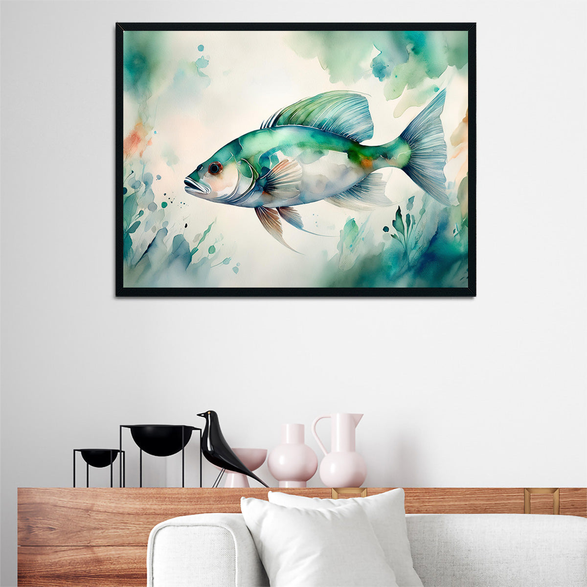 Exquisite Salt Water Fish Painting Wall Art for Stunning Home Decor