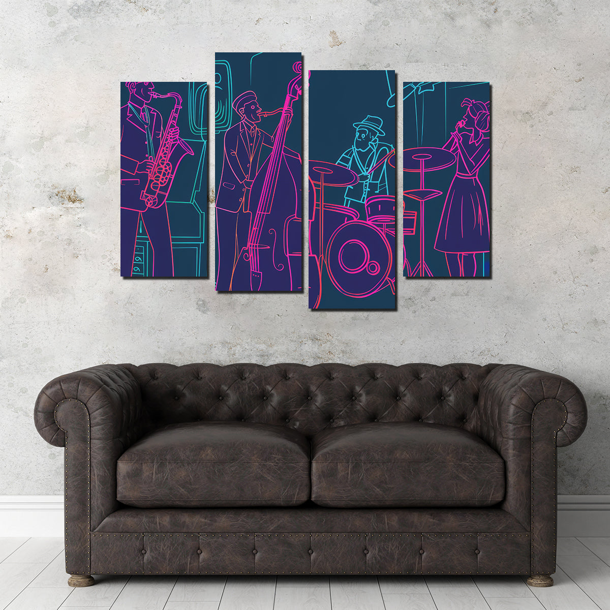 Stunning Jazz Band Vibe Wall Art for Your Home Decor