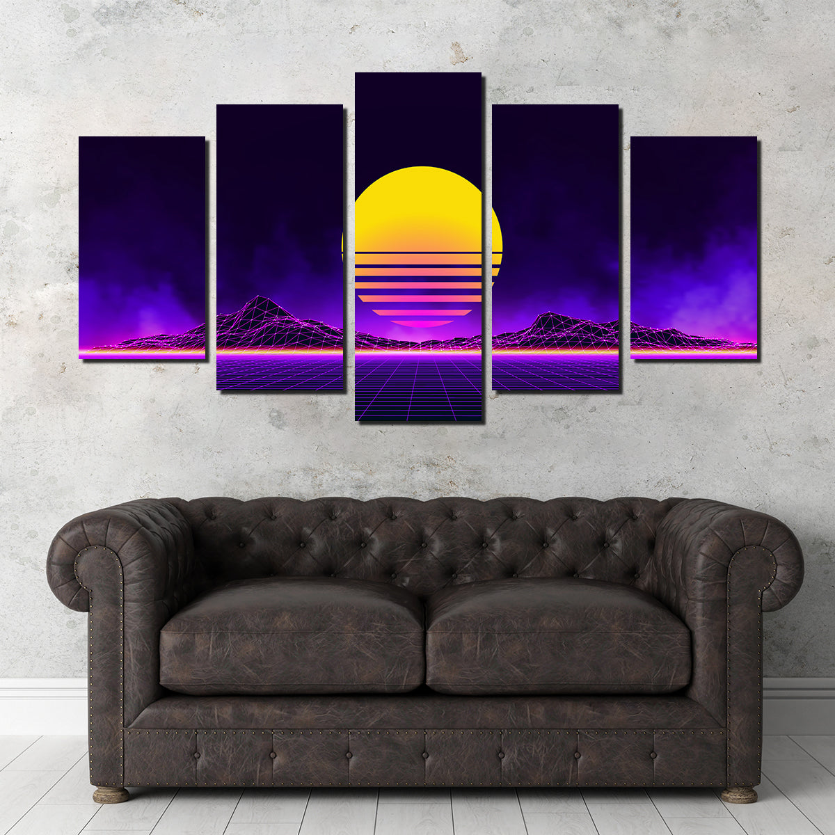 Stunning Retro Landscape Wall Art