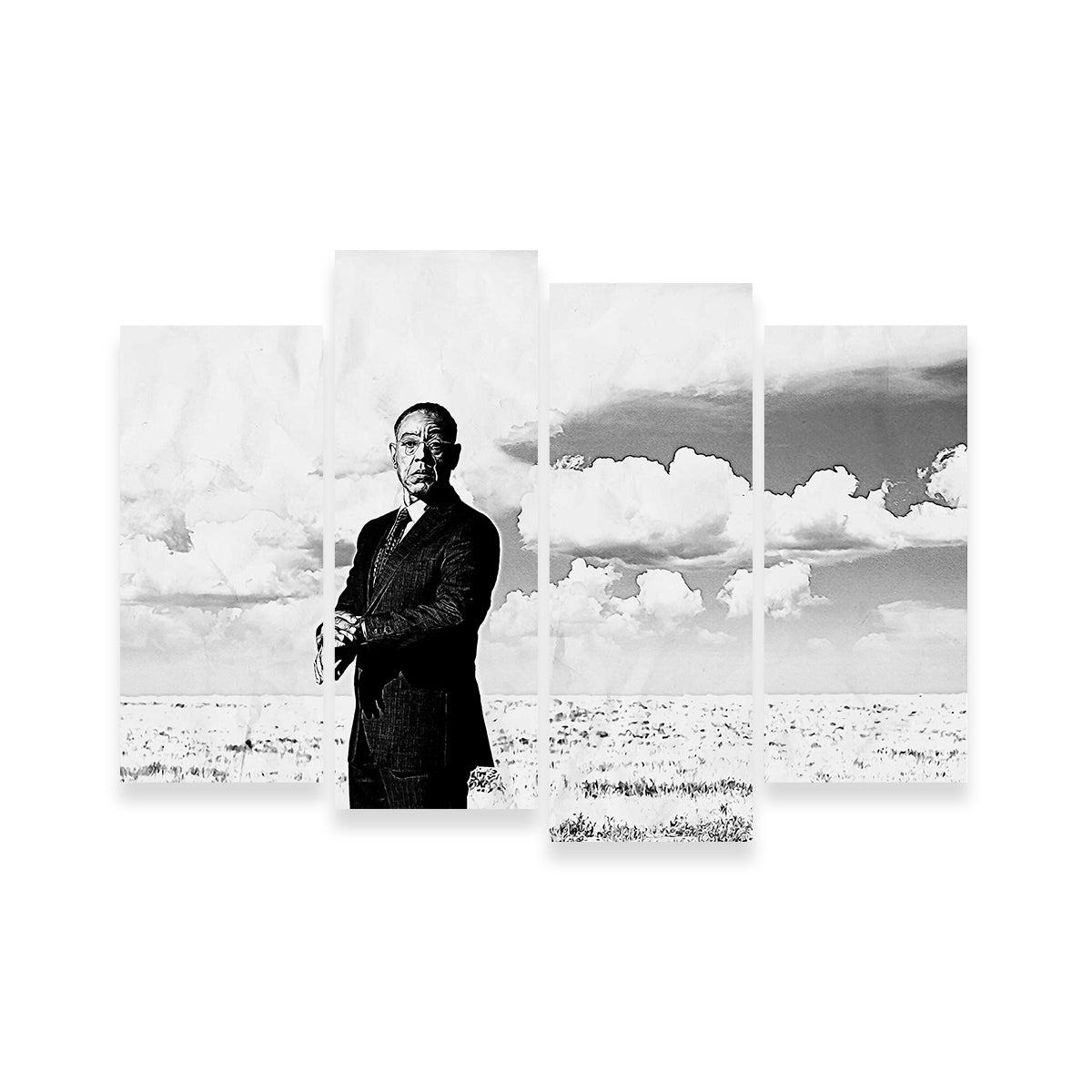 Stunning Gus Fring Grayscale Wall Art for Home Decor