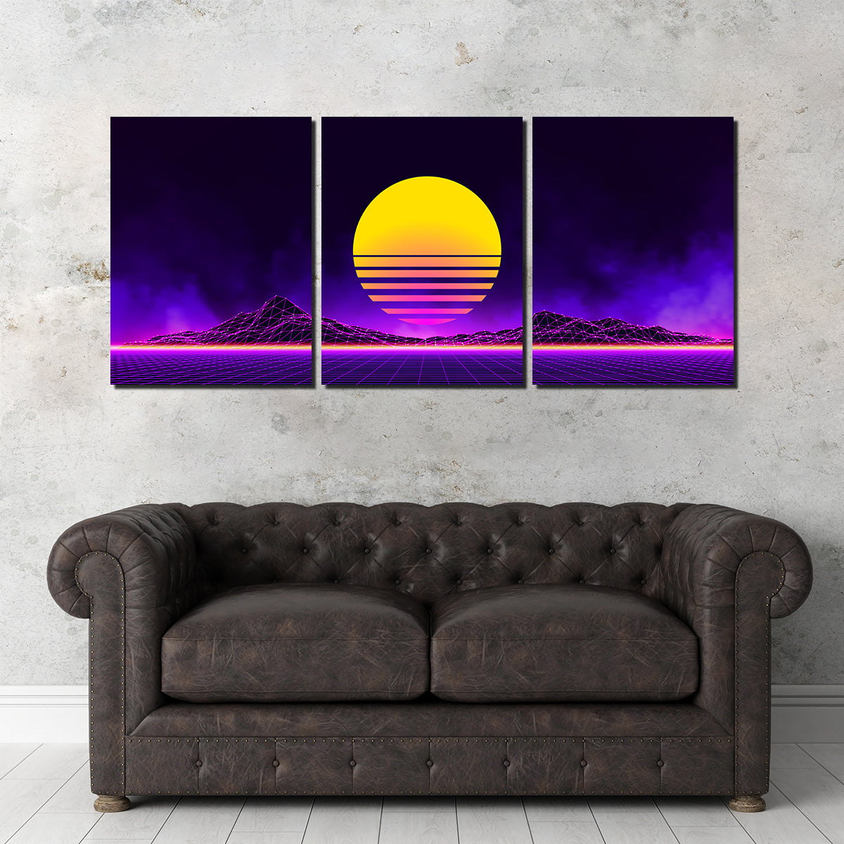 Stunning Retro Landscape Wall Art