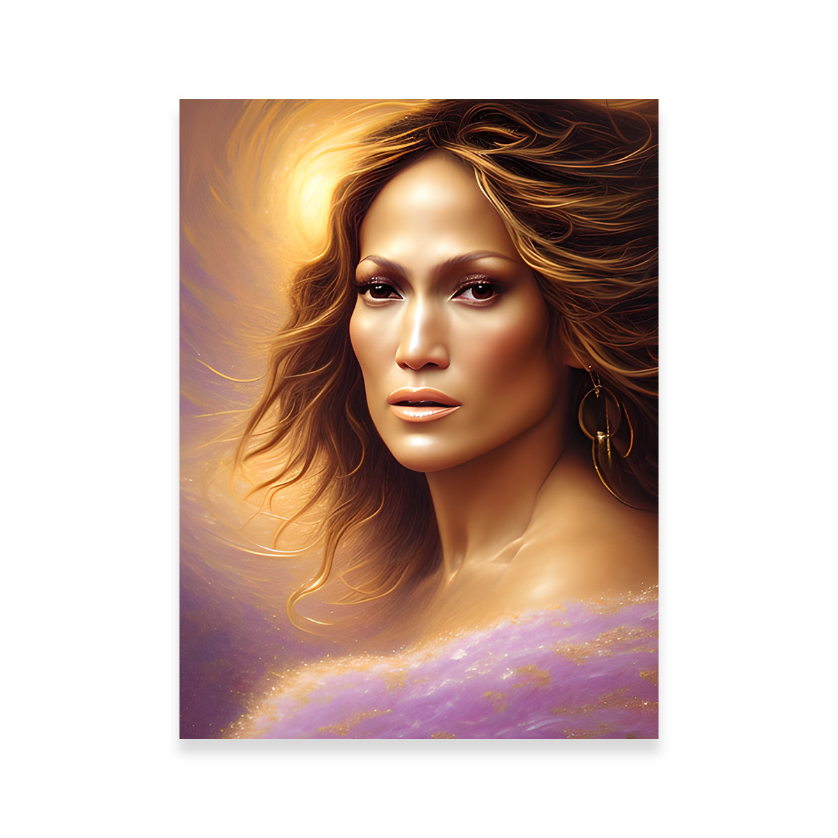 Stunning Jennifer Lopez Wall Art by Dina Rolle