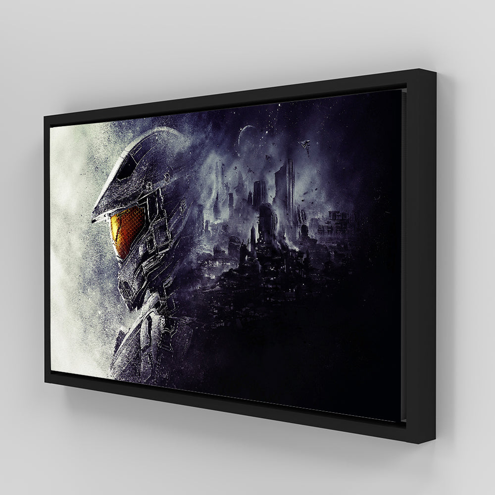 Halo Master Chief Stunning Panoramic Wall Art for Gamers