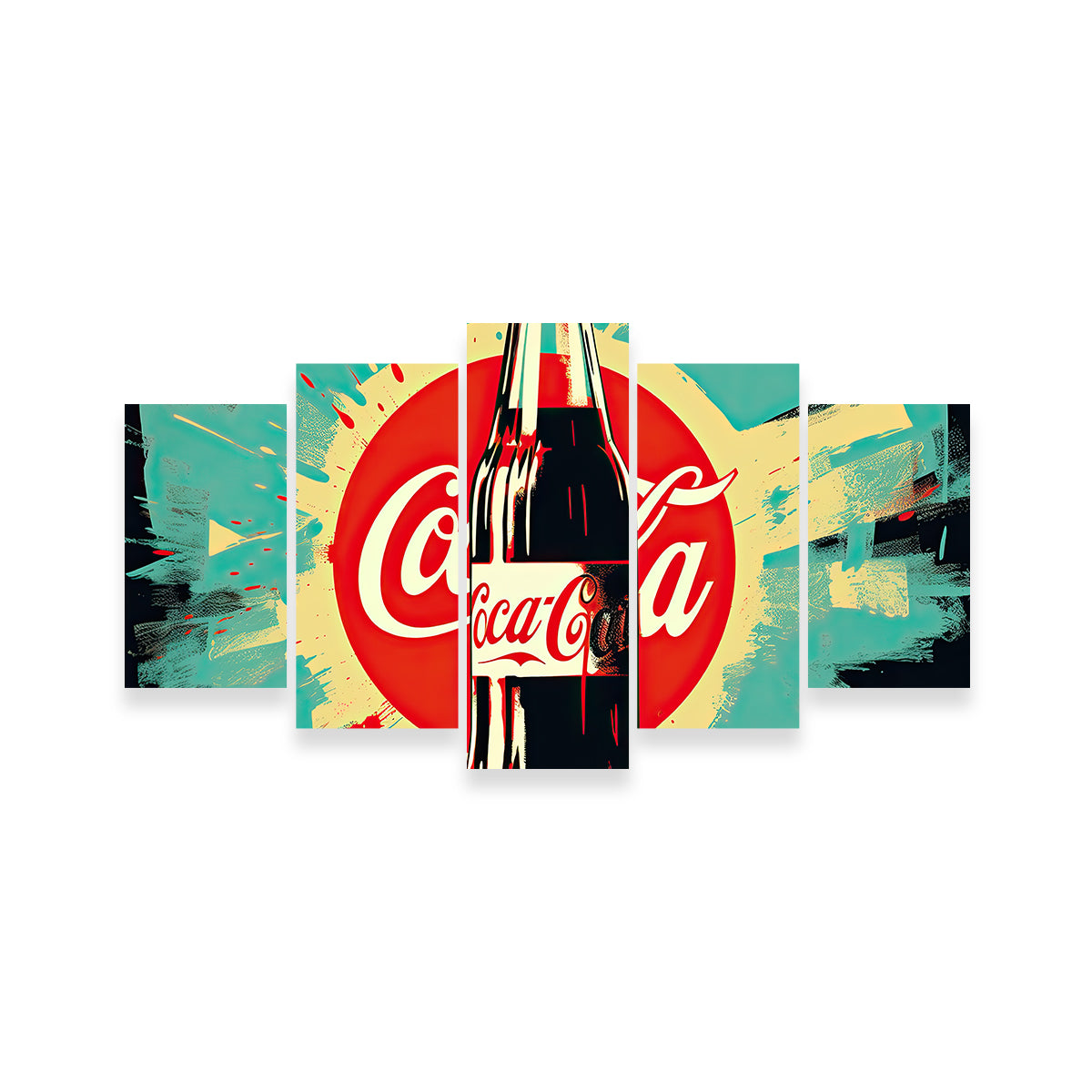 Stunning Coca Cola Bottle Wall Art by Ralph & Laura Design