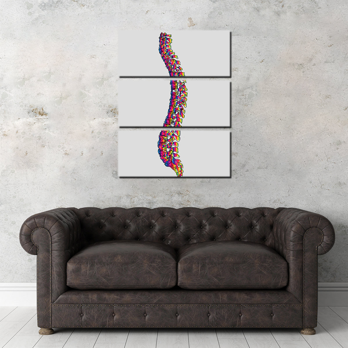 Exquisite Spine Drawing Wall Art for Stunning Interior Decor