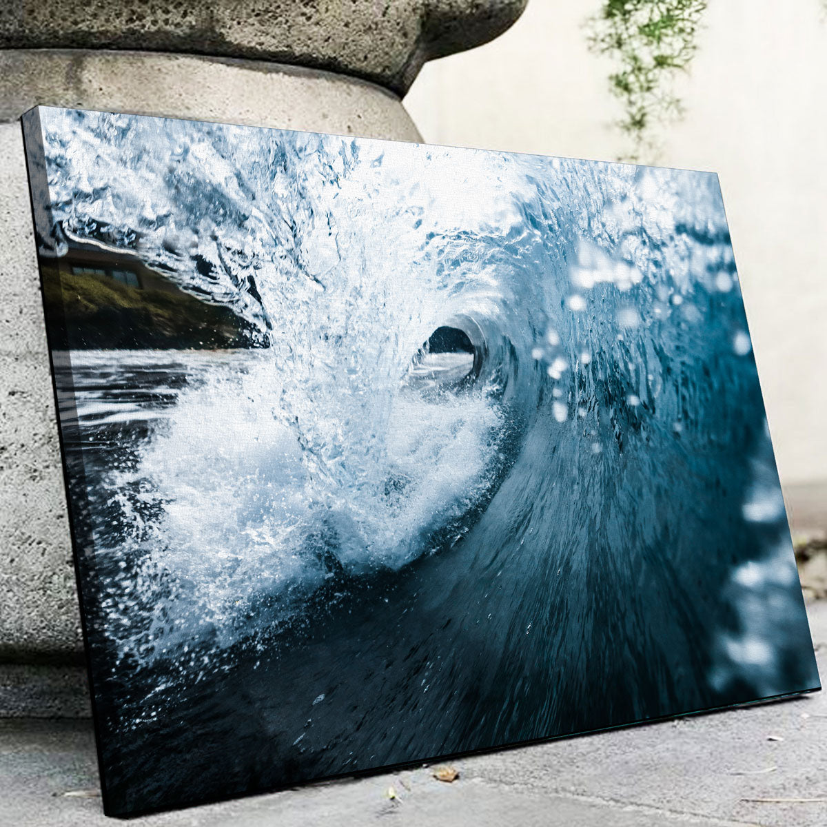 Stunning Blue Barrel Wall Art by Lucas Moore