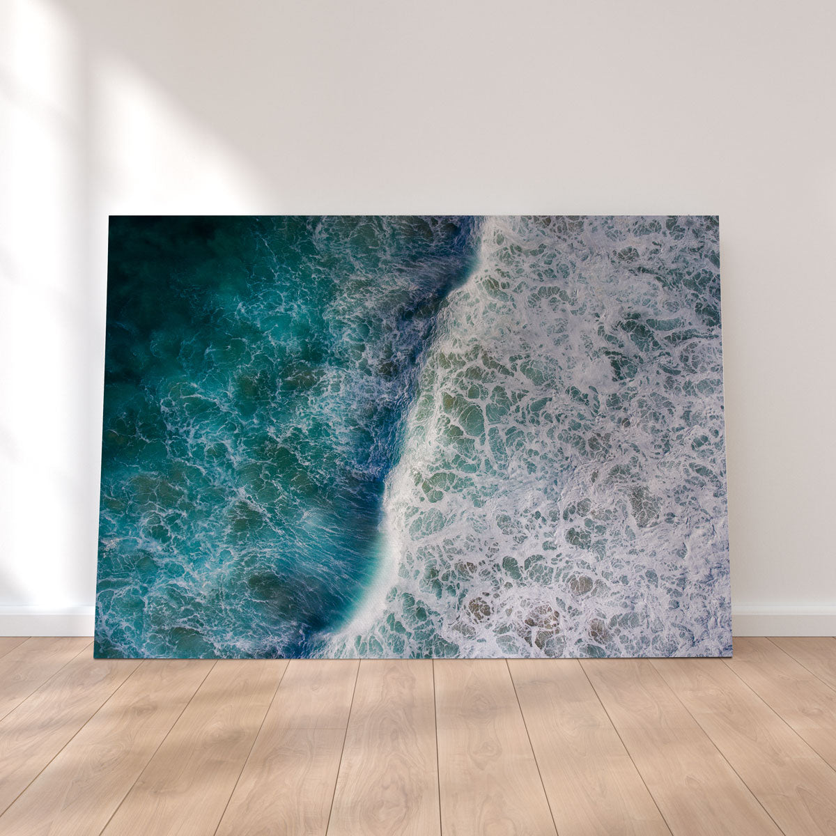Stunning Blue Wave Wall Art by Karolis Janulis