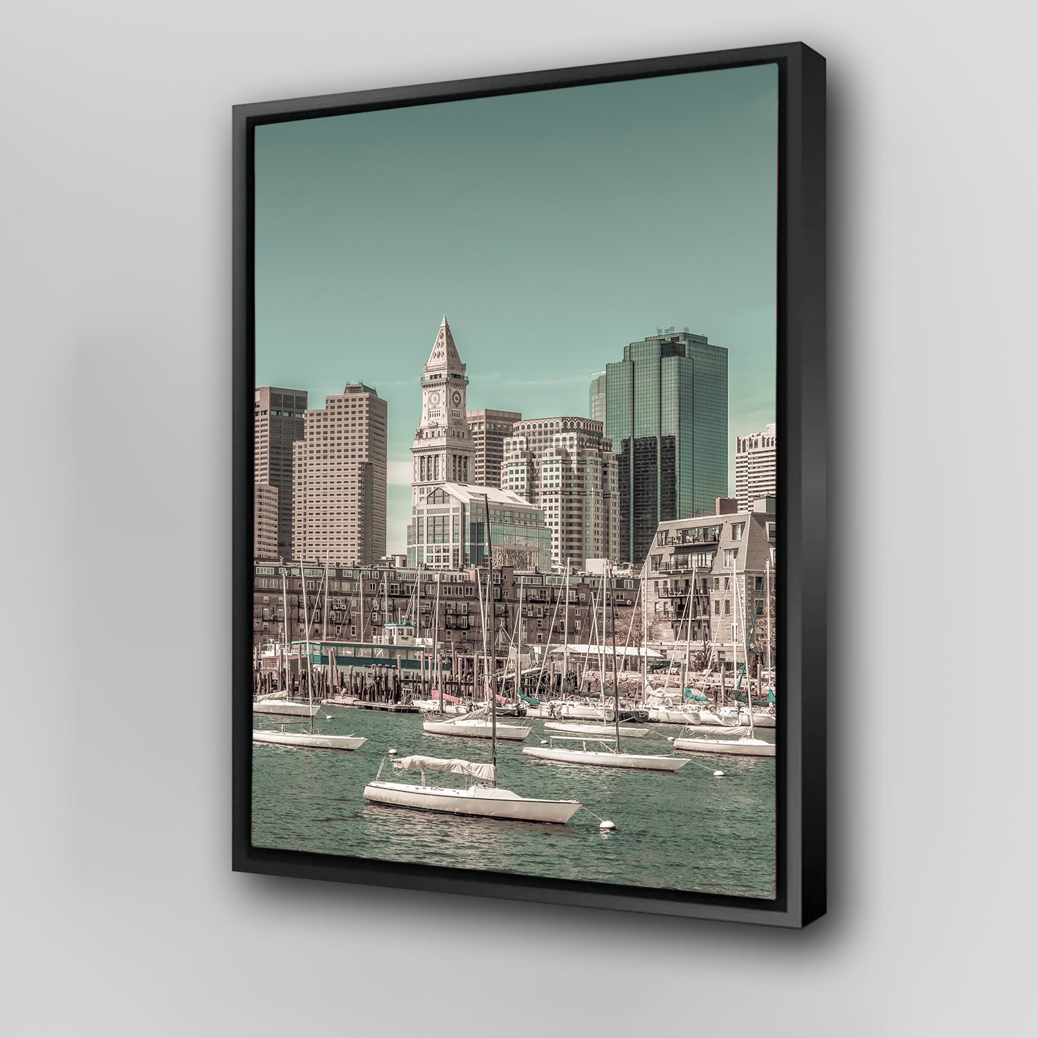 Stunning Boston Cityscape North End Wall Art by Melanie Viola