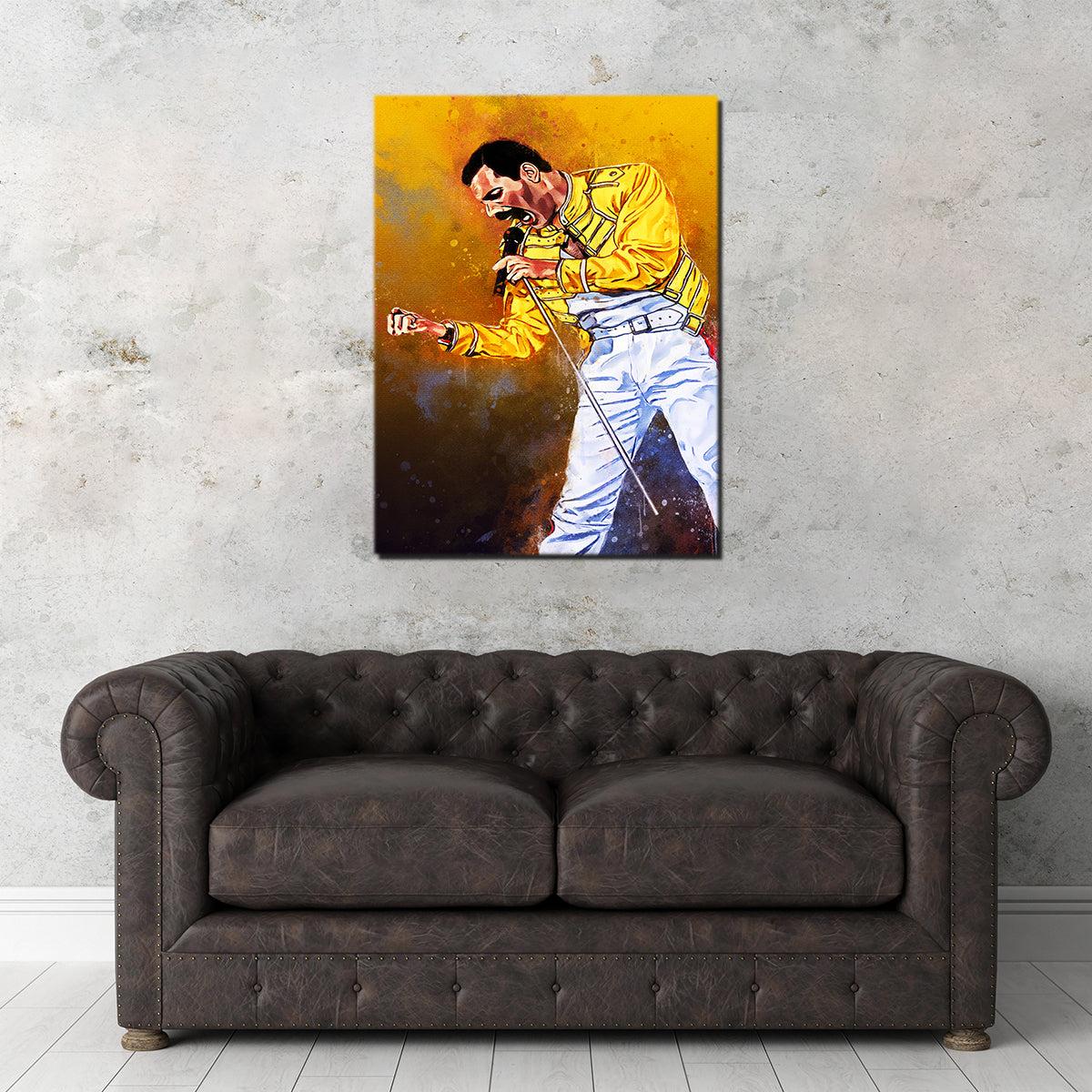 Gorgeous Freddie Mercury Painting Wall Art for Stunning Home Decor