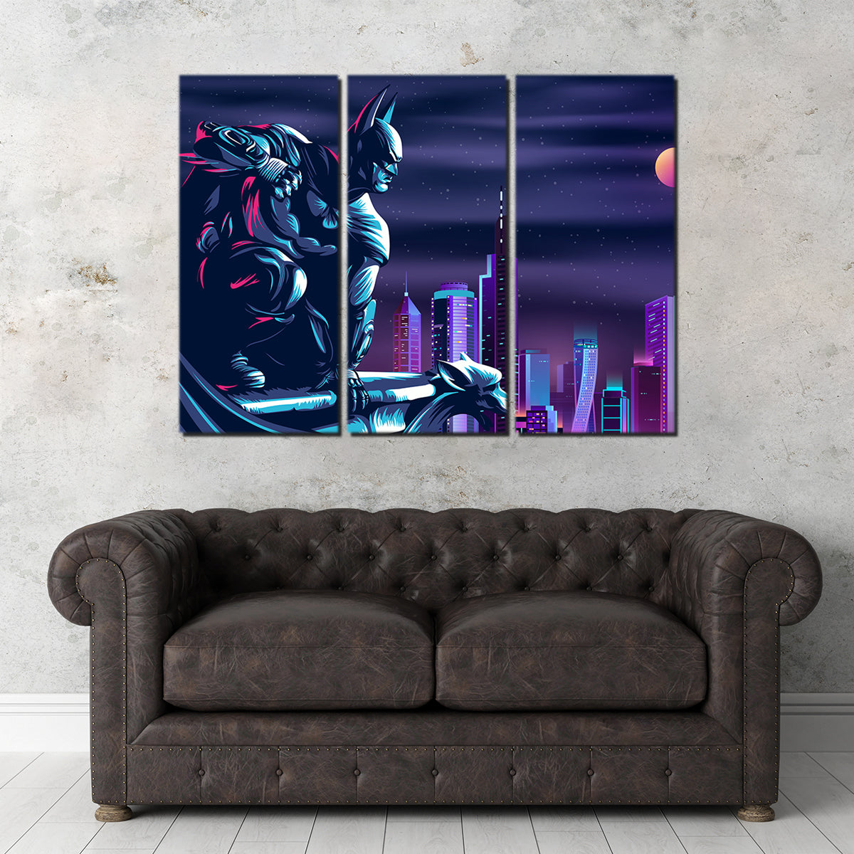 The Fearless Batman Wall Art - Premium Museum Quality Canvas Print