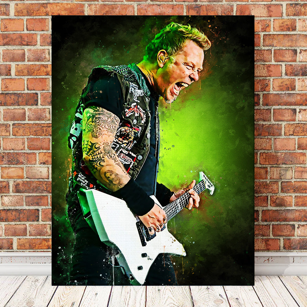 James Hetfield Stunning Painting Wall Art for Home Decor