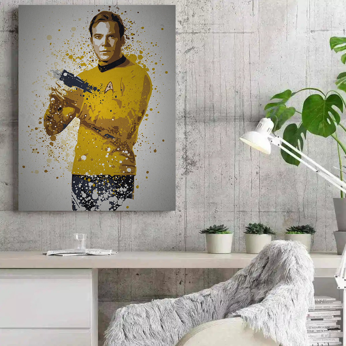 Boldly Go Wall Art - Premium Sustainable Pine Wood Canvas