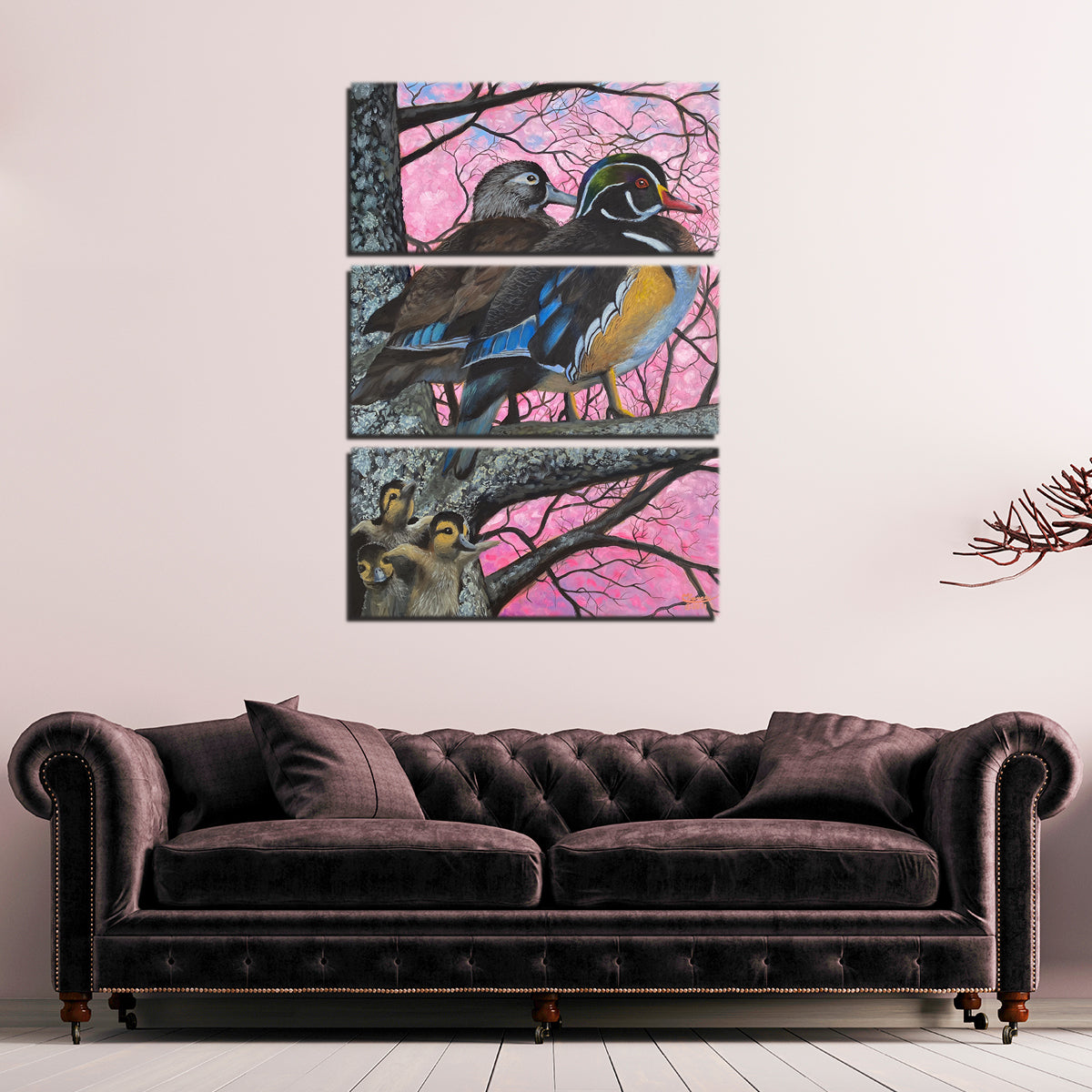 Chance Tedesco's Exquisite Bird Family Wall Art