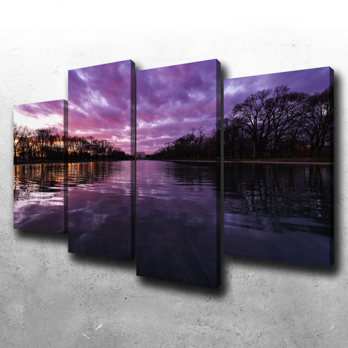 Exquisite Reflecting Pool Wall Art by Dennis Maida
