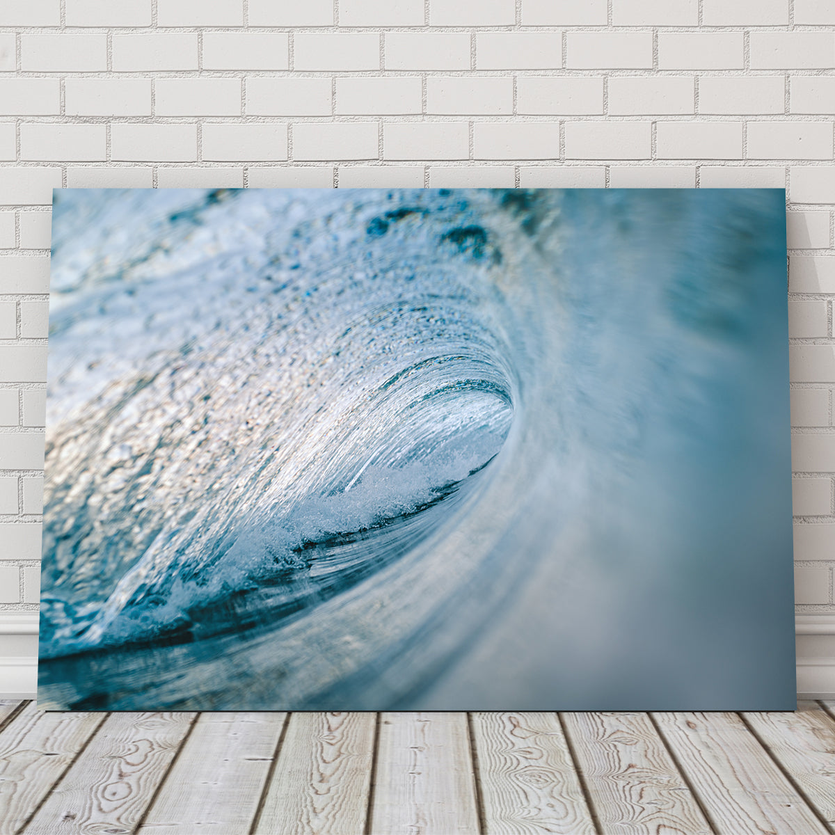 Stunning Blue Ice Wall Art by Lucas Moore