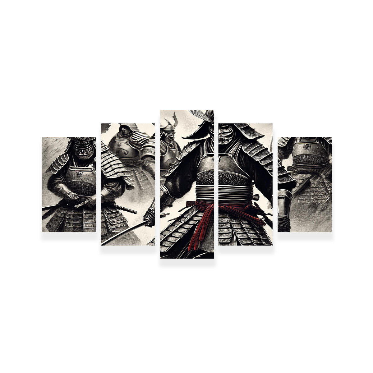 Authentic Samurai Battlefield Wall Art - Museum-Quality Canvas Print