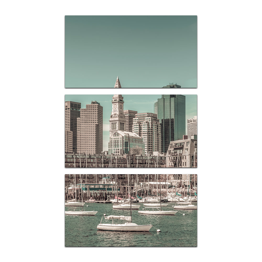 Stunning Boston Cityscape North End Wall Art by Melanie Viola